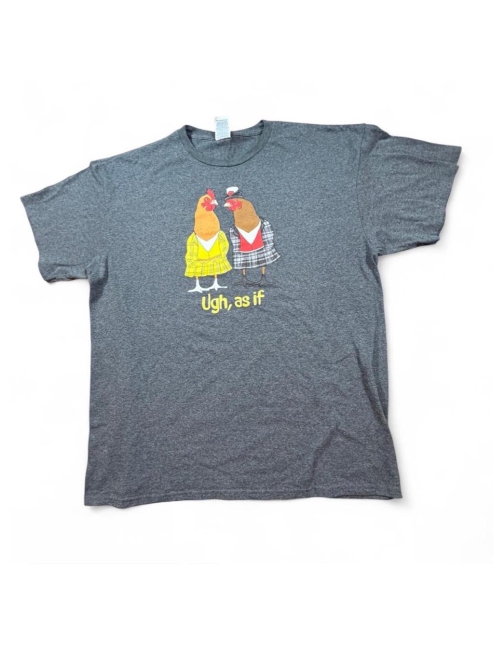 Delta Pro Weight Clueless Chicken Graphic Tee Gray XL